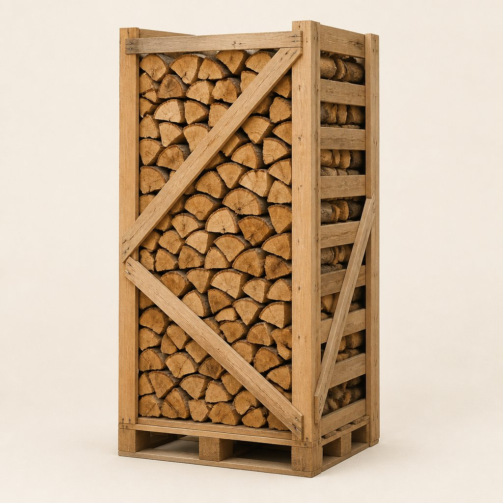 Eikenhout brandhout op pallet