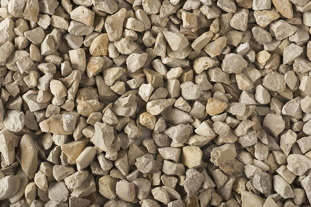 Cadure 8/11, close-up van de beige-grijze steen