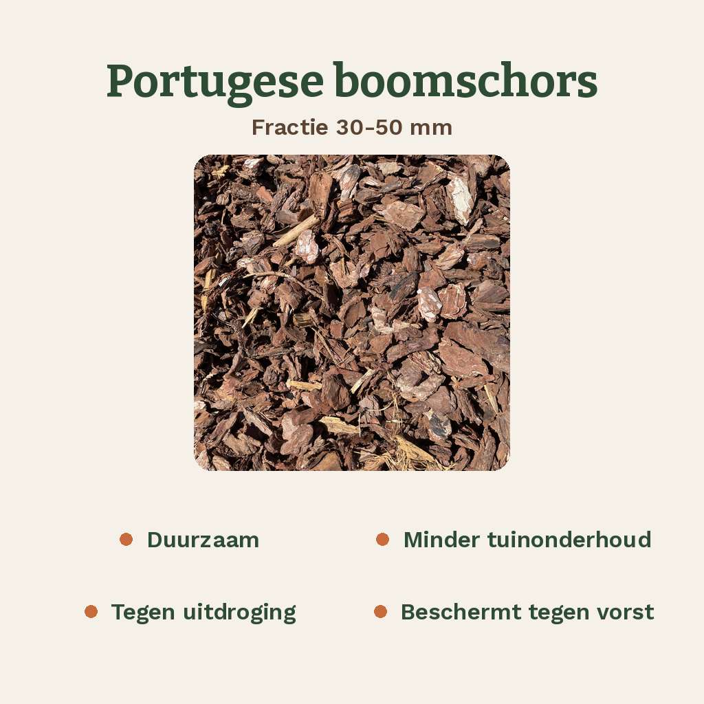 Eigenschappen van Portugese boomschors 30-50 — productcard