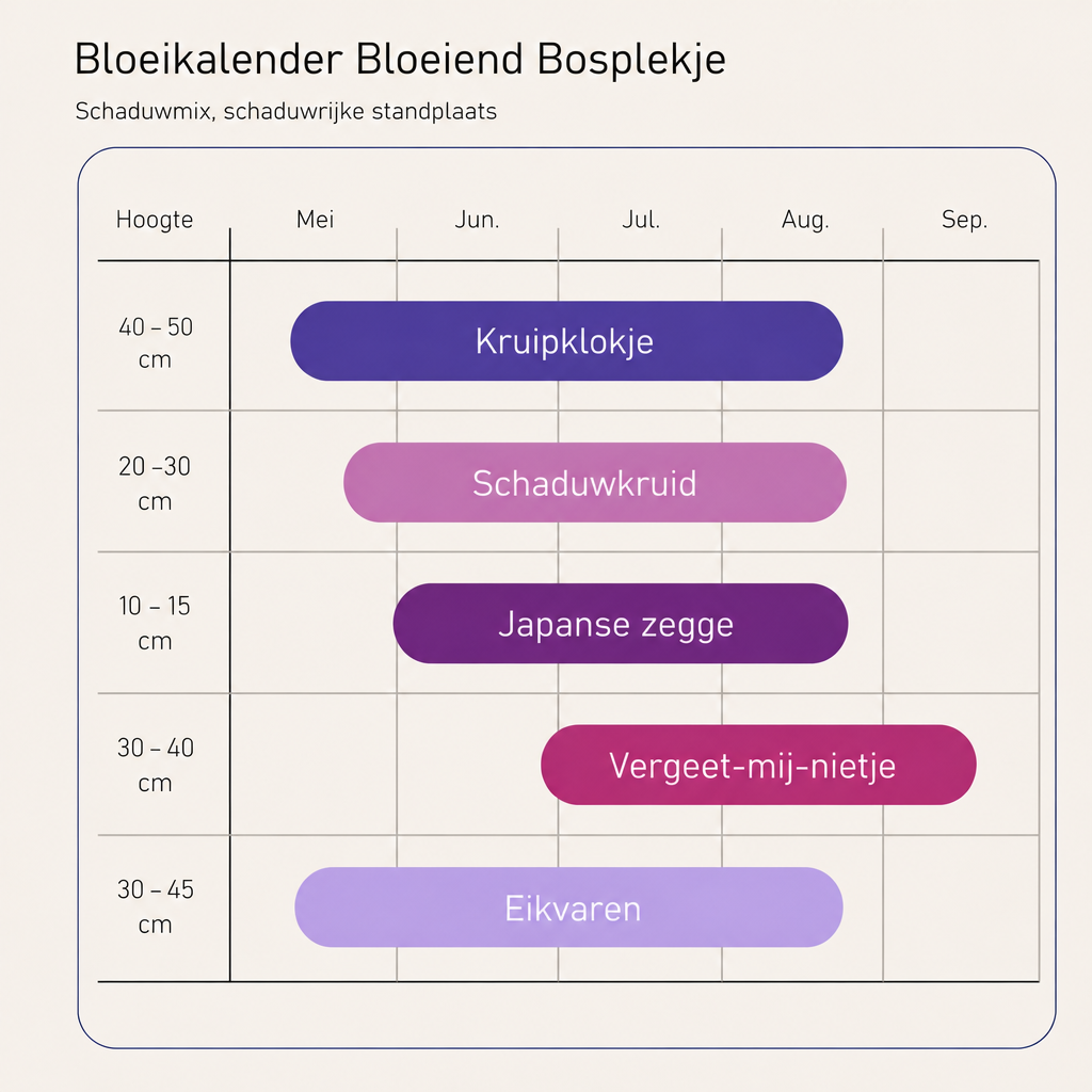 Bloeikalender Bloeiend Bosplekje