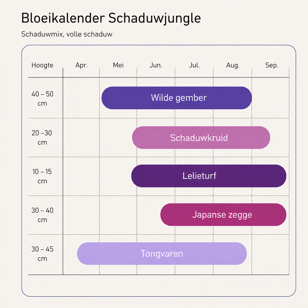 Bloeikalender Schaduwjungle