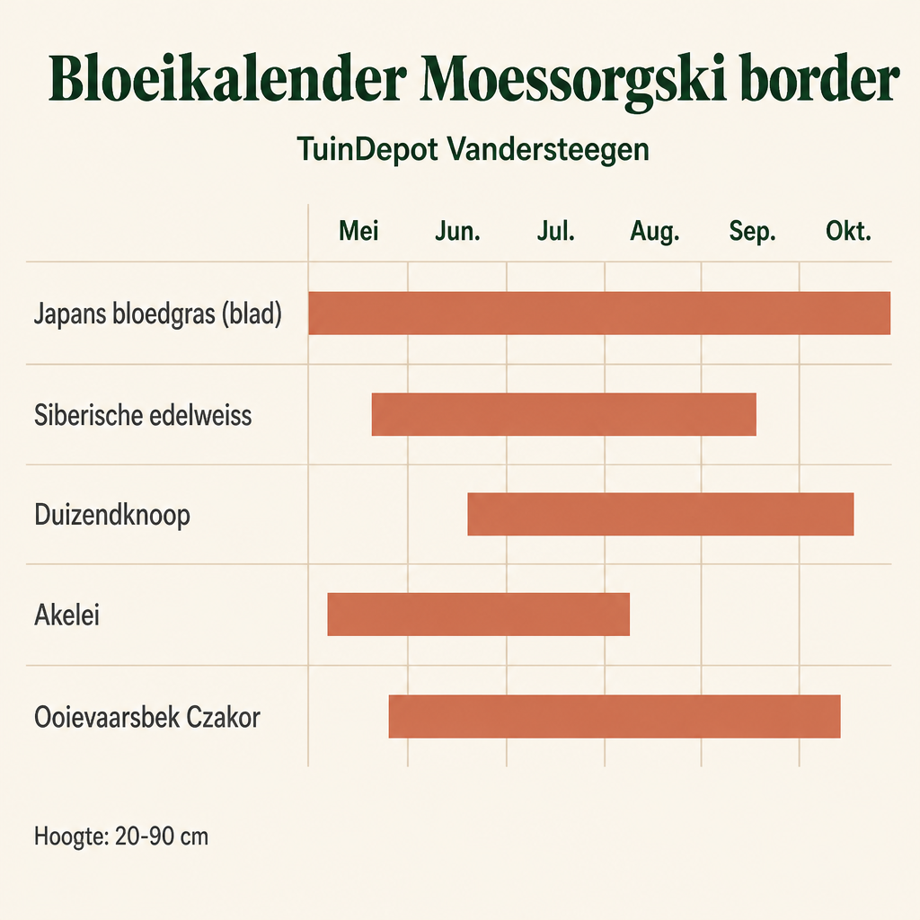 Bloeikalender Moessorgski border