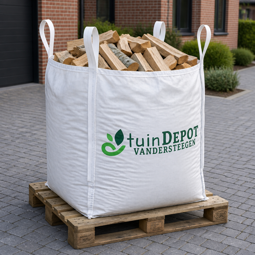 Levering big bag beukenhout aan huis op pallet