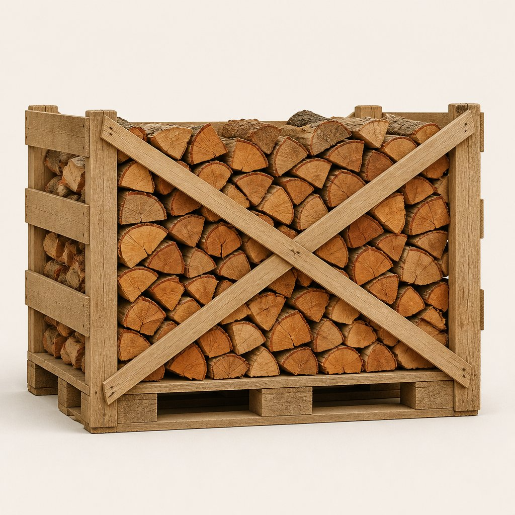 Brandhout els — halve pallet in kist