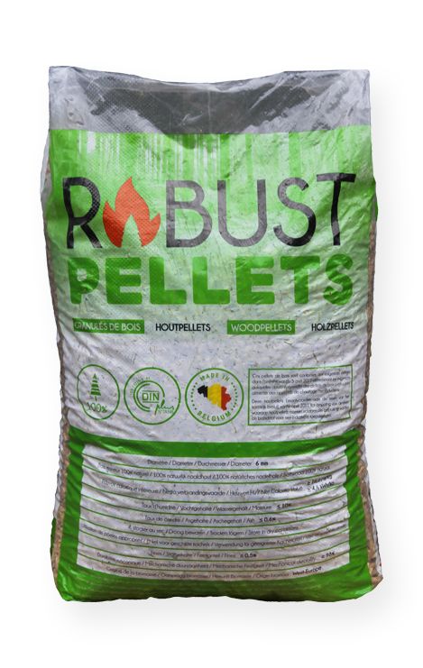 Robust Pellets zak 15 kg houtpellets, DINplus, 100% naaldhout