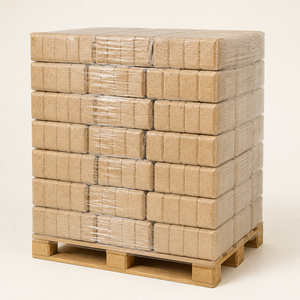 Houtbriketten RUF op pallet