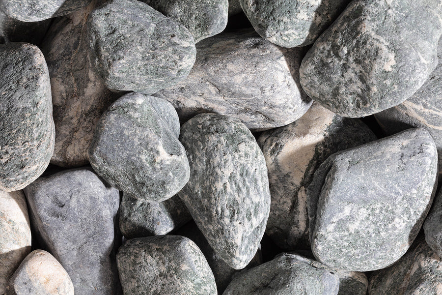 Beach Pebbles Tiger 50/100, close-up van de gestreepte keien