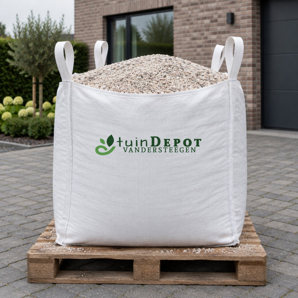 Bigbag Delirium 7/14 op pallet op de oprit