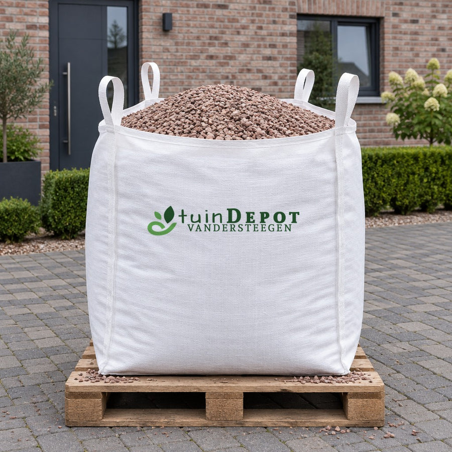 Bigbag Heritage 6/10 op pallet op de oprit