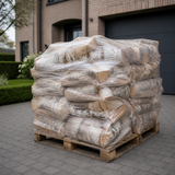 Levering zakken berkenhout op pallet aan huis