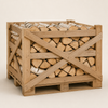 Brandhout berk — halve pallet in kist