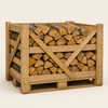Brandhout eik — halve pallet in kist