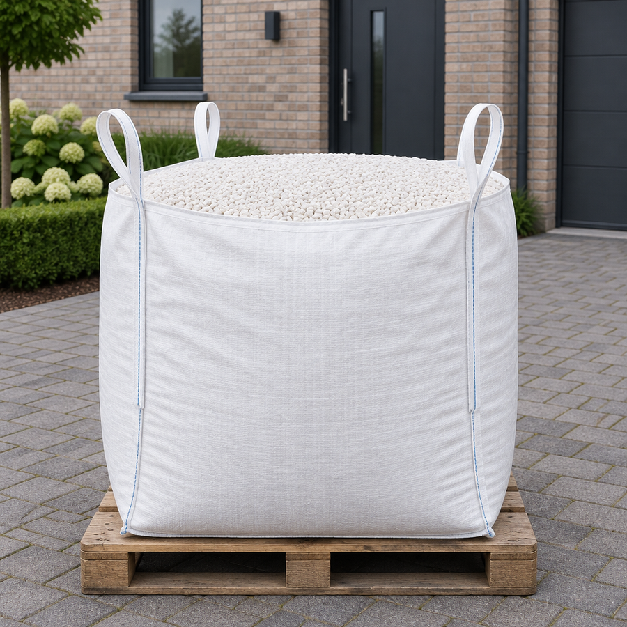 Bigbag Montparnasse 8/12 op pallet op de oprit