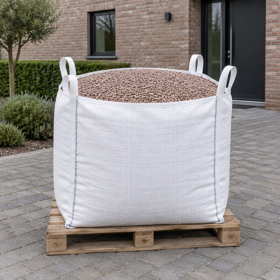 Bigbag Heritage 6/10 op pallet op de oprit