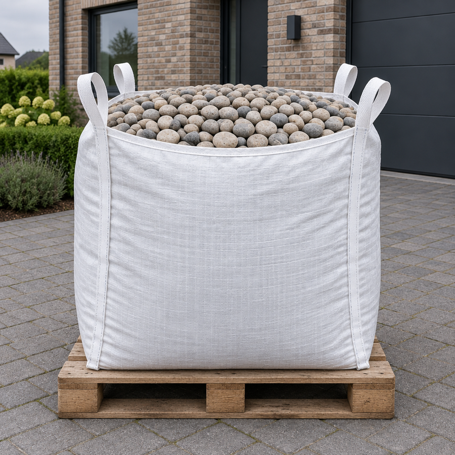 Bigbag Balthasar 40/60 op pallet op de oprit