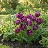 24x Tulipa Double Lilac - Dubbele lila tulp - Paars - Voorjaarsbloeier - Bolmaat 11/12