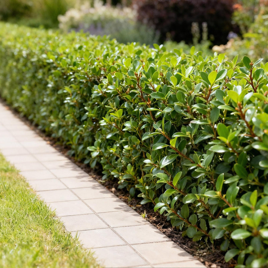 Ilex crenata Caroline Upright — Hulsthaag, 8 planten (1 strekkende meter), 25-30 cm