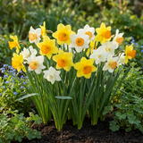 30x Narcissus large Cupped mix - Grootbloemige narcis mix - Geel en Wit - Voorjaarsbloeier - Bolmaat 12/14