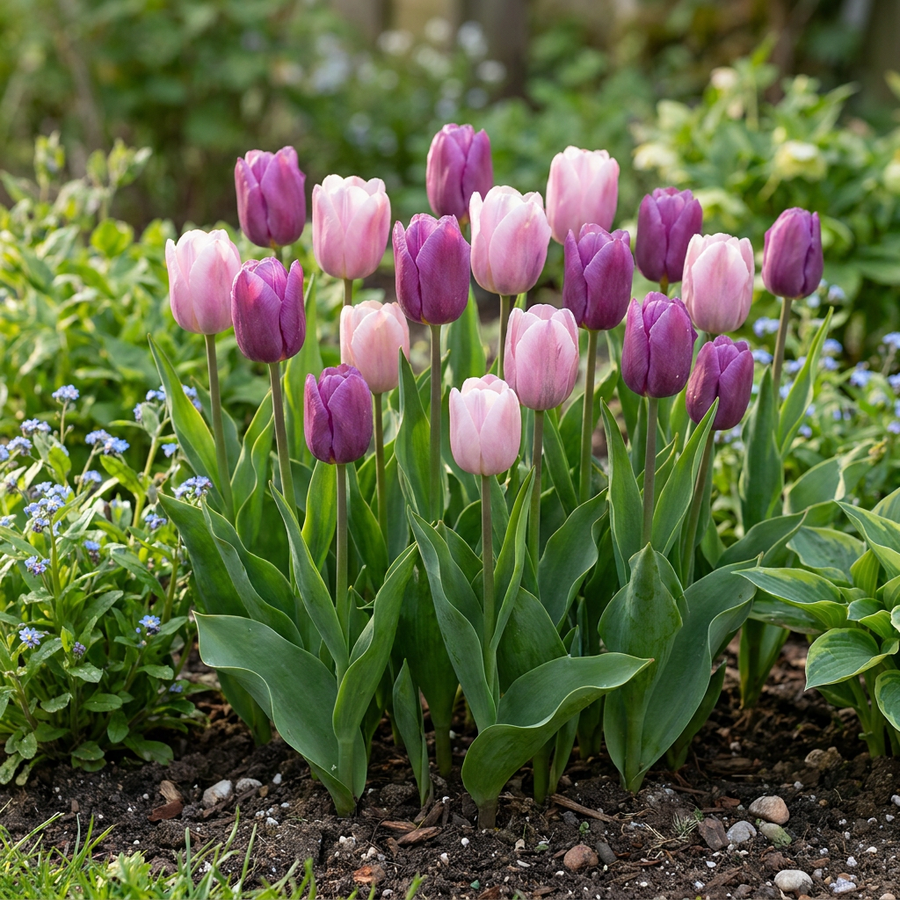 Tulpenbollen Macron mix — gemengde kleuren, 48 stuks (bolmaat 11/12)