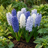 80x Hyacinthus Blue water mix - Blauwe hyacint - Blauw - Voorjaarsbloeier - Bolmaat 14/15