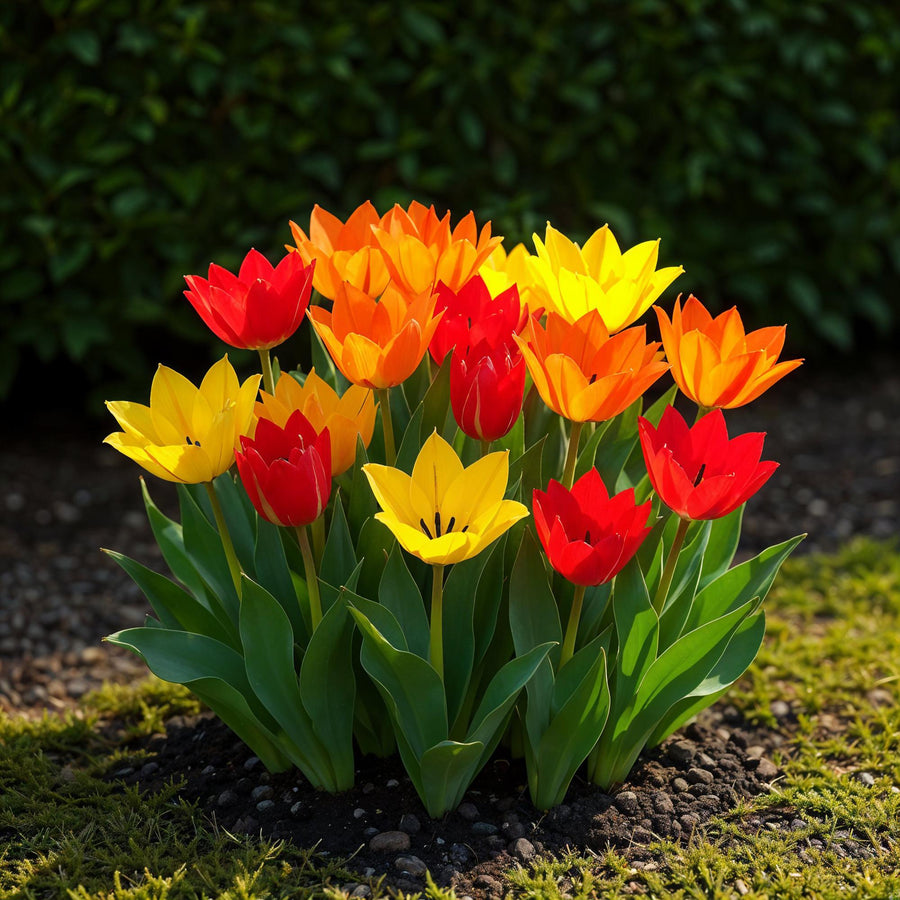 Tulpenbollen Praestans mix — gemengde kleuren, 25 stuks (bolmaat 8/9)