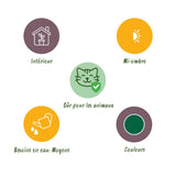 Green boutiQ - Kamerplant - Maranta Fascinator Kerchoveana - Zebraplant - Huisdiervriendelijke Plant - Groen - 4 Planten - met Potter Grijs - Pot 12cm - Hoogte 25cm