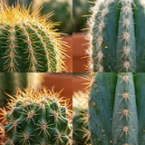 Mini Cactus Set - 15 Stuks - Ø 5.5 cm - Hoogte: 5-10 cm