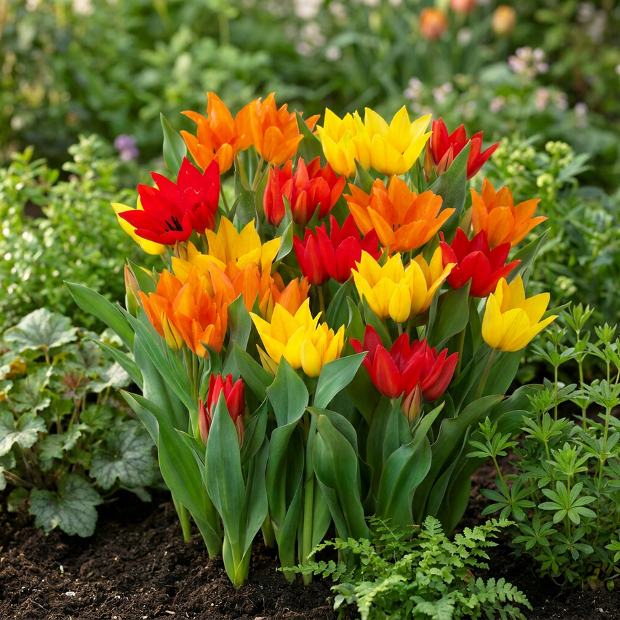 Tulpenbollen Praestans Mix — gemengde kleuren, 200 stuks (bolmaat 8/9)