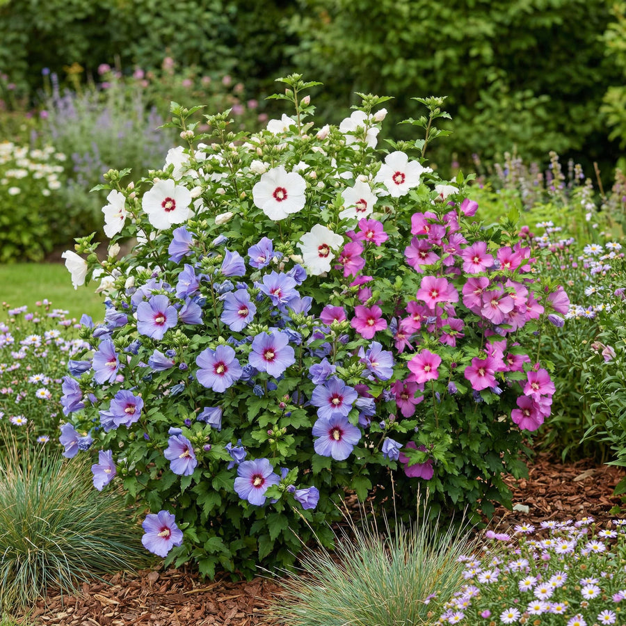 Hibiscus syriacus Tricolour – 3 planten · 45 cm hoog (foto 5)