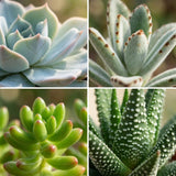 Mini Succulenten Mix - 6 Stuks - Ø 5,5 cm - Hoogte: 5-10 cm