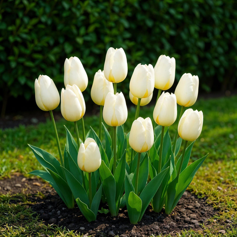 Tulpenbollen Triumph White — wit, 15 stuks (bolmaat 11/12)
