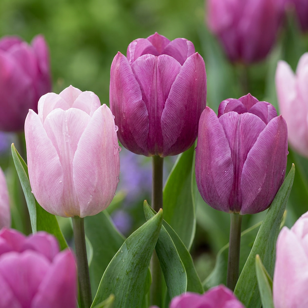 30x Tulipa Candy Purple Prince mix - Tulp Candy Purple Prince mix - Diversen - Voorjaarsbloeier - Bolmaat 11/12