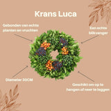 Echte krans Luca | Ø diameter 30 cm