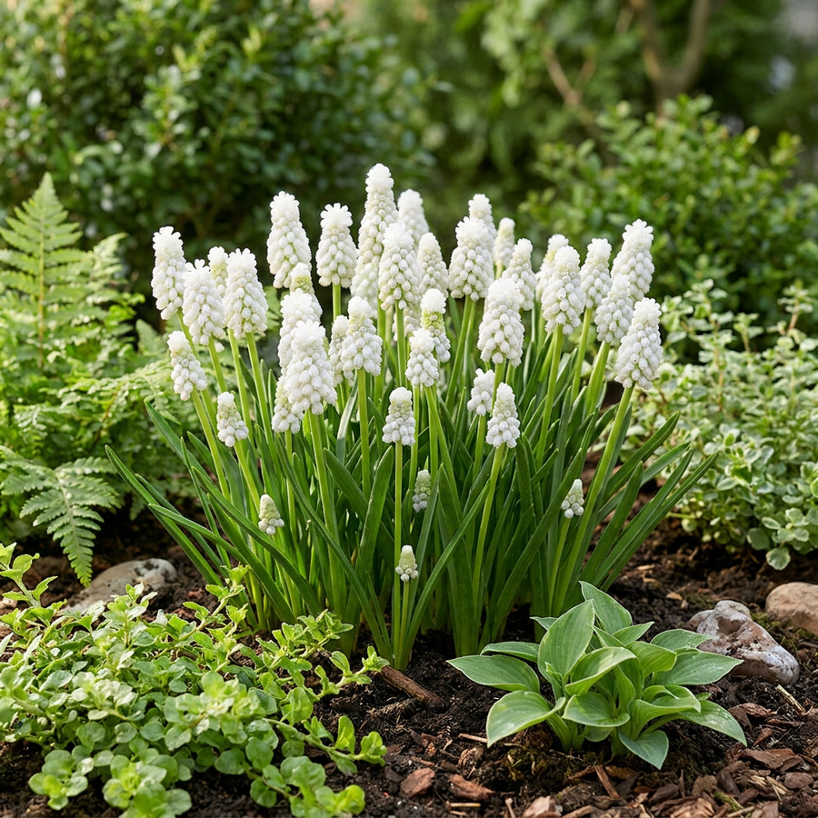Muscaribollen White Magic — wit, 50 stuks (bolmaat 6/7)