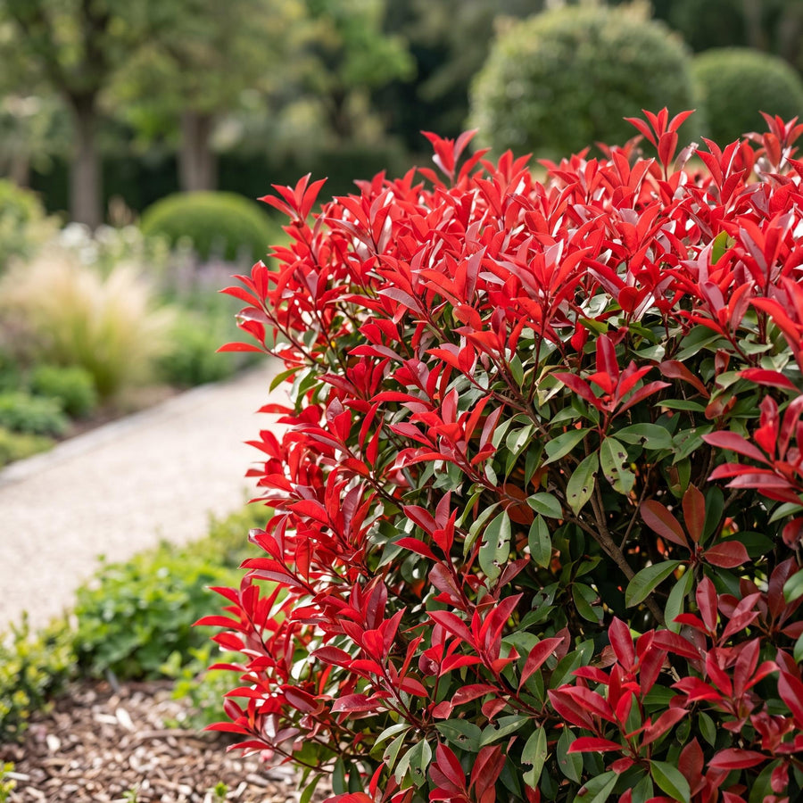 Photinia fraseri Little Red Robin — Glansmispelhaag, 40 stuks, 25-35 cm