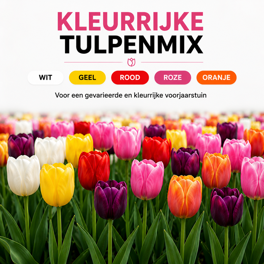 Tulpenbollen gemengd — 20 stuks winterhard (maat 11/12)