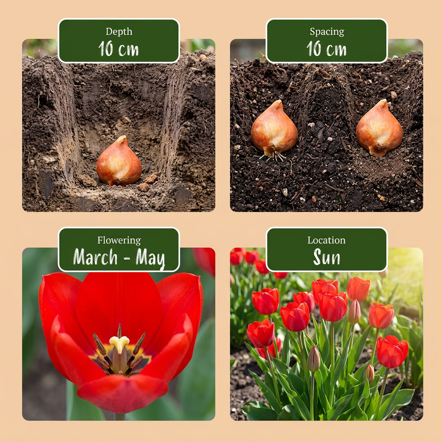 Bollenmix Hollandse mix — 250 stuks (bolmaat 10/12)