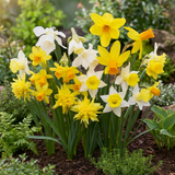 40x Narcissus Botanical Mix - Botanische narcissenmix - Geel en Wit - Verwilderingsbol - Bolmaat 10/12