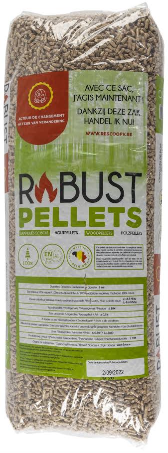 Robust Pellets houtpellets — pallet 66 zakken (990 kg)